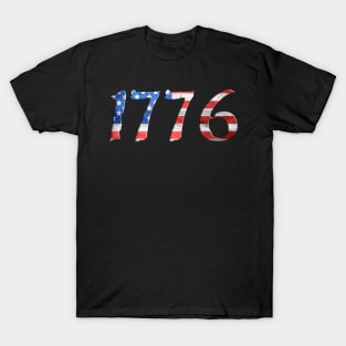 1776 Patriotic USA Colors Design T-Shirt